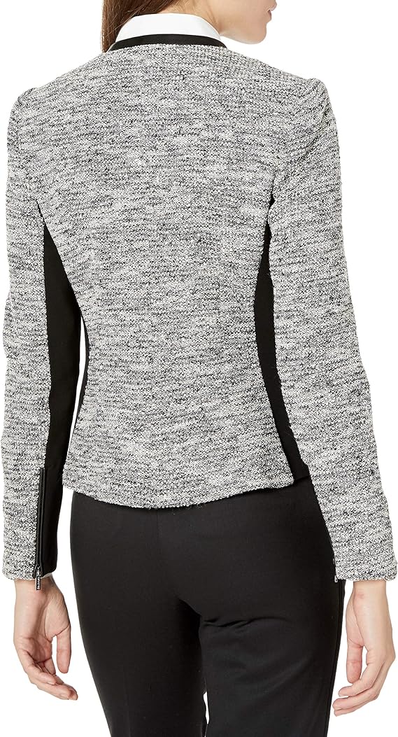 Calvin Klein 卡尔文克莱因 CK 女式花呢夹克 2码2.6折.11 海淘转运到手约¥319