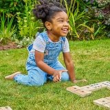 TP Toys Giant Wooden Dominoes Outdoor Family Game 28 Tiles FSC Wood view 5