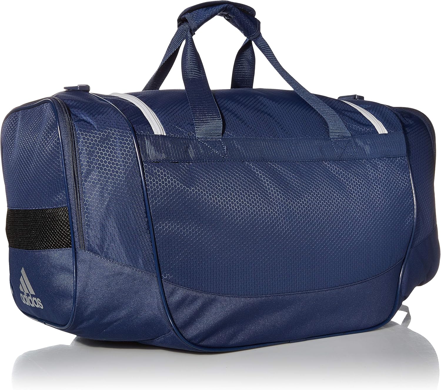 adidas Unisex Defender III Medium Duffel Bag, Tech Indigo Blue/Metallic Silver, Medium: Clothing