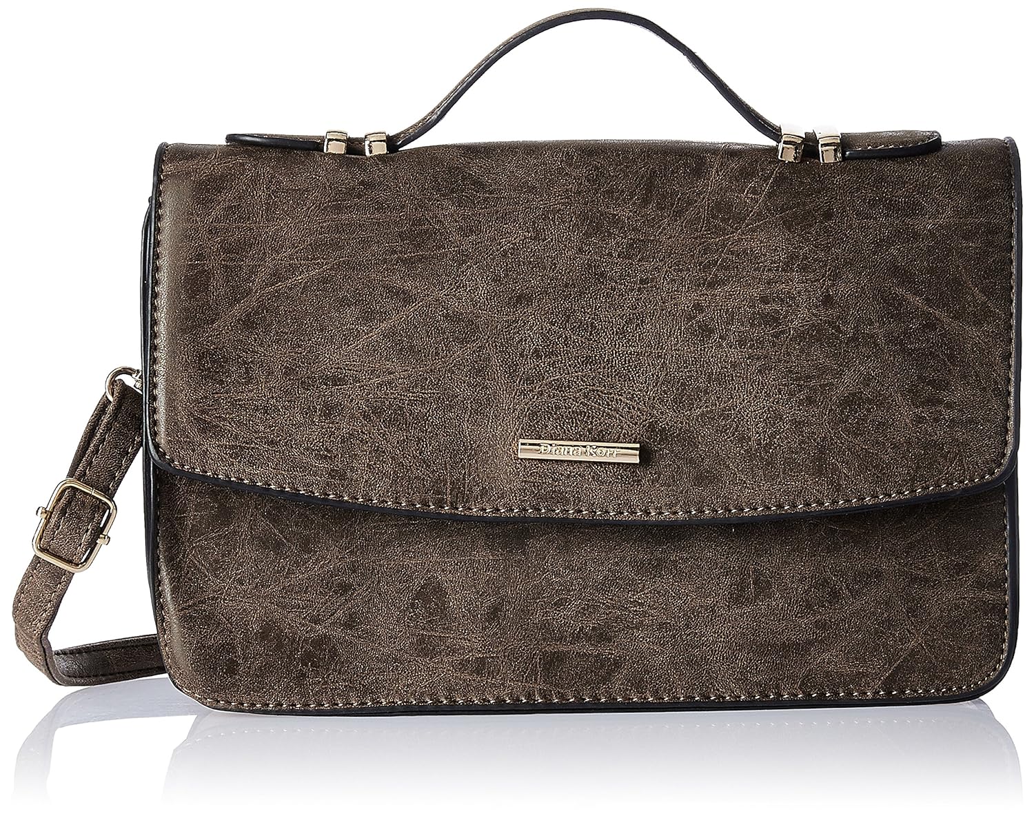 diana korr women's sling bag (brown) (dk57sdbrw)