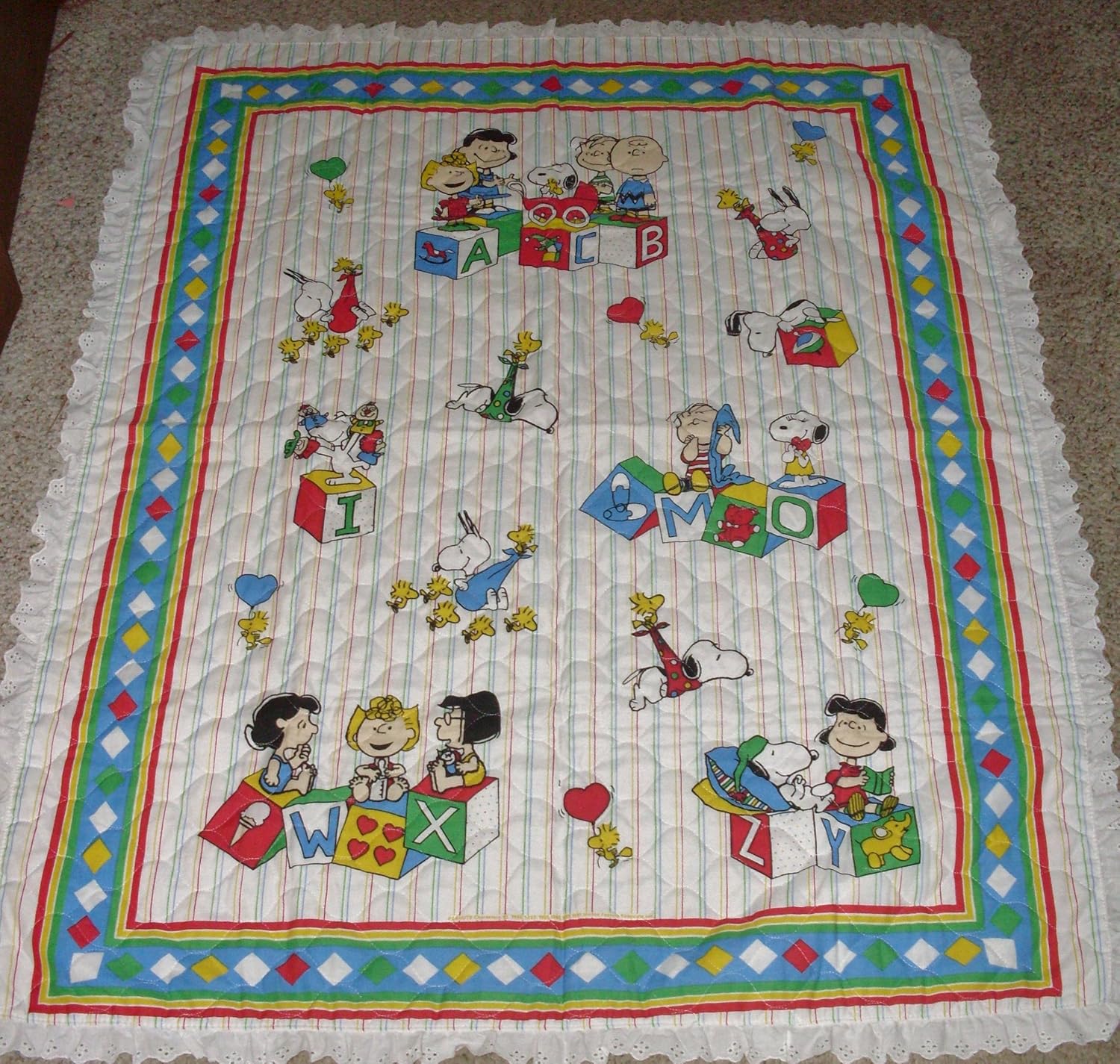 snoopy baby blanket