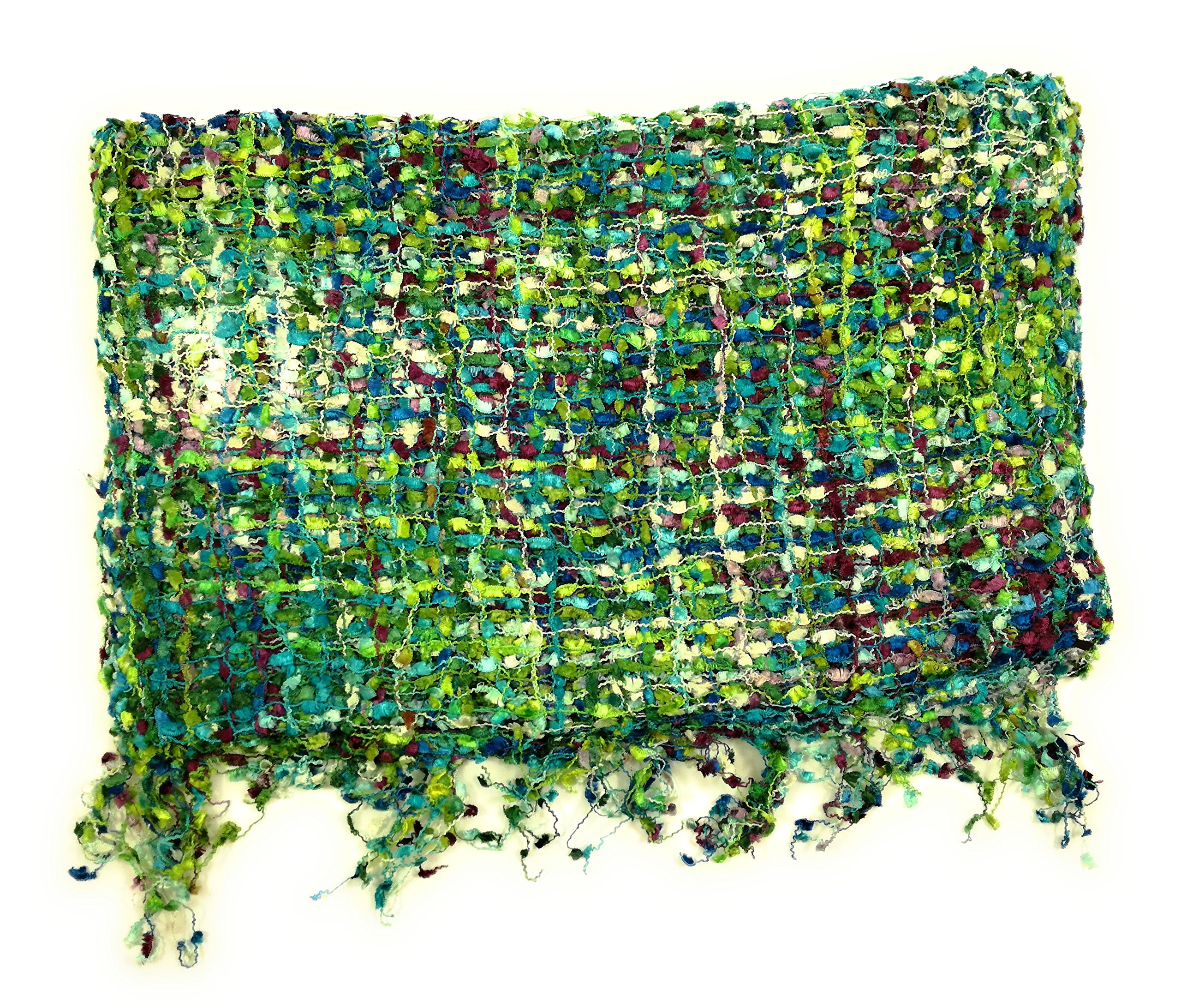 Lace Style Neck Scarf (Teal Mix)