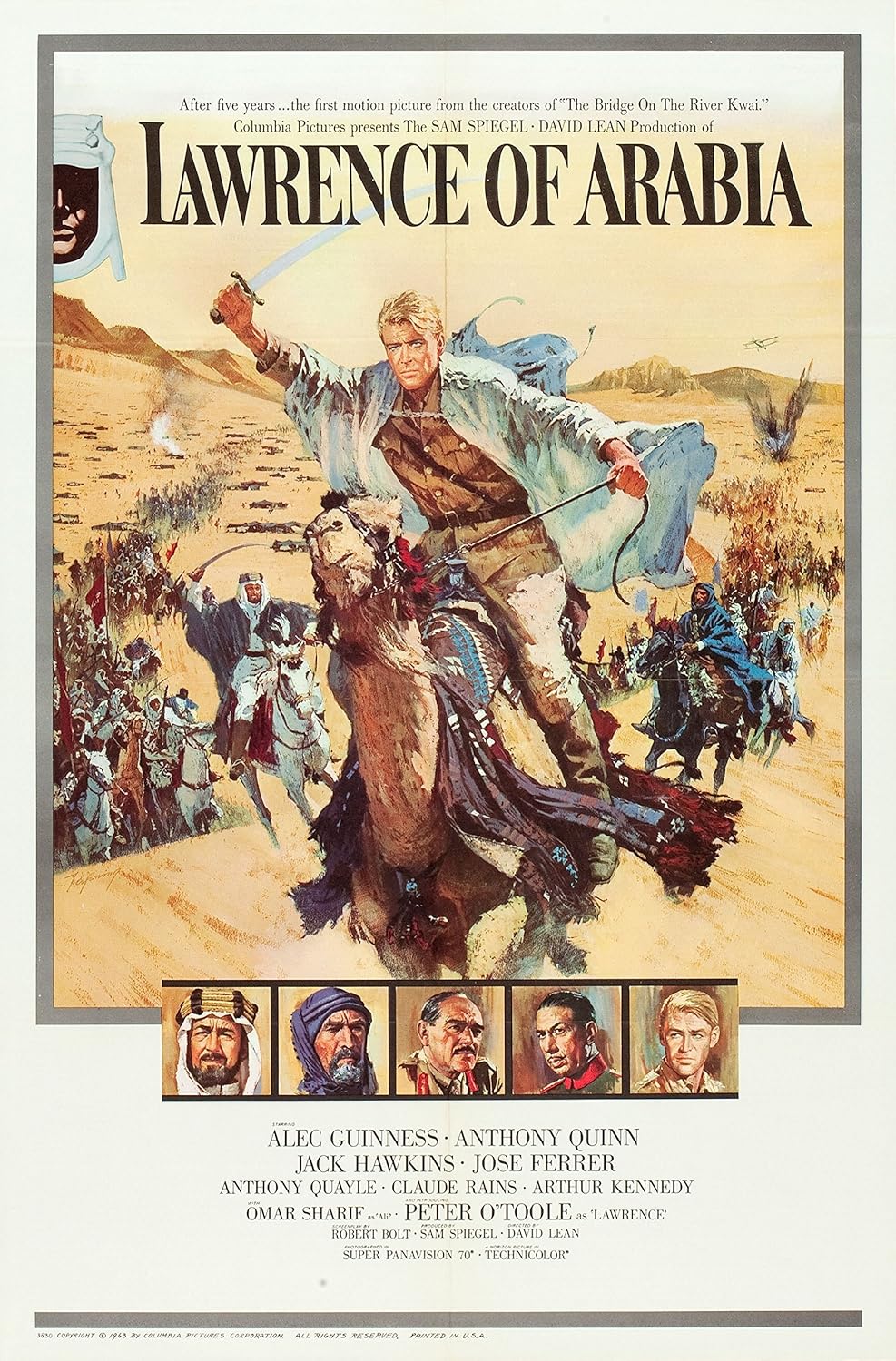 Gatsbe Exchange Old Movie Poster 12 x 18 Lawrence of Arabia (Columbia, 1962