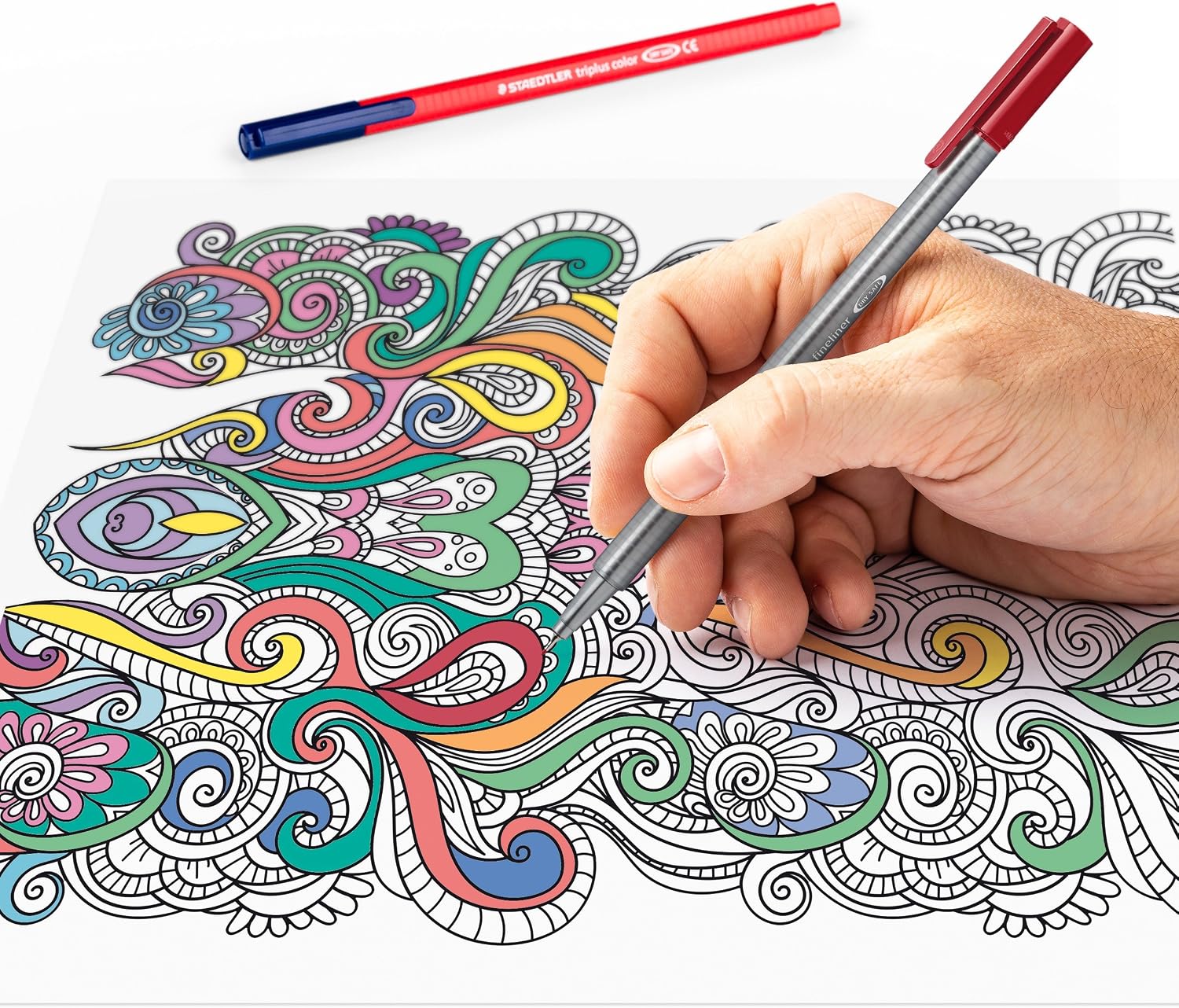 STAEDTLER Kreativset 'Mut Zur Pause' – 72 Stifte & 40 Malvorlagen Für Entspannte Pausen Im Büro, Meeting Oder Zuhause