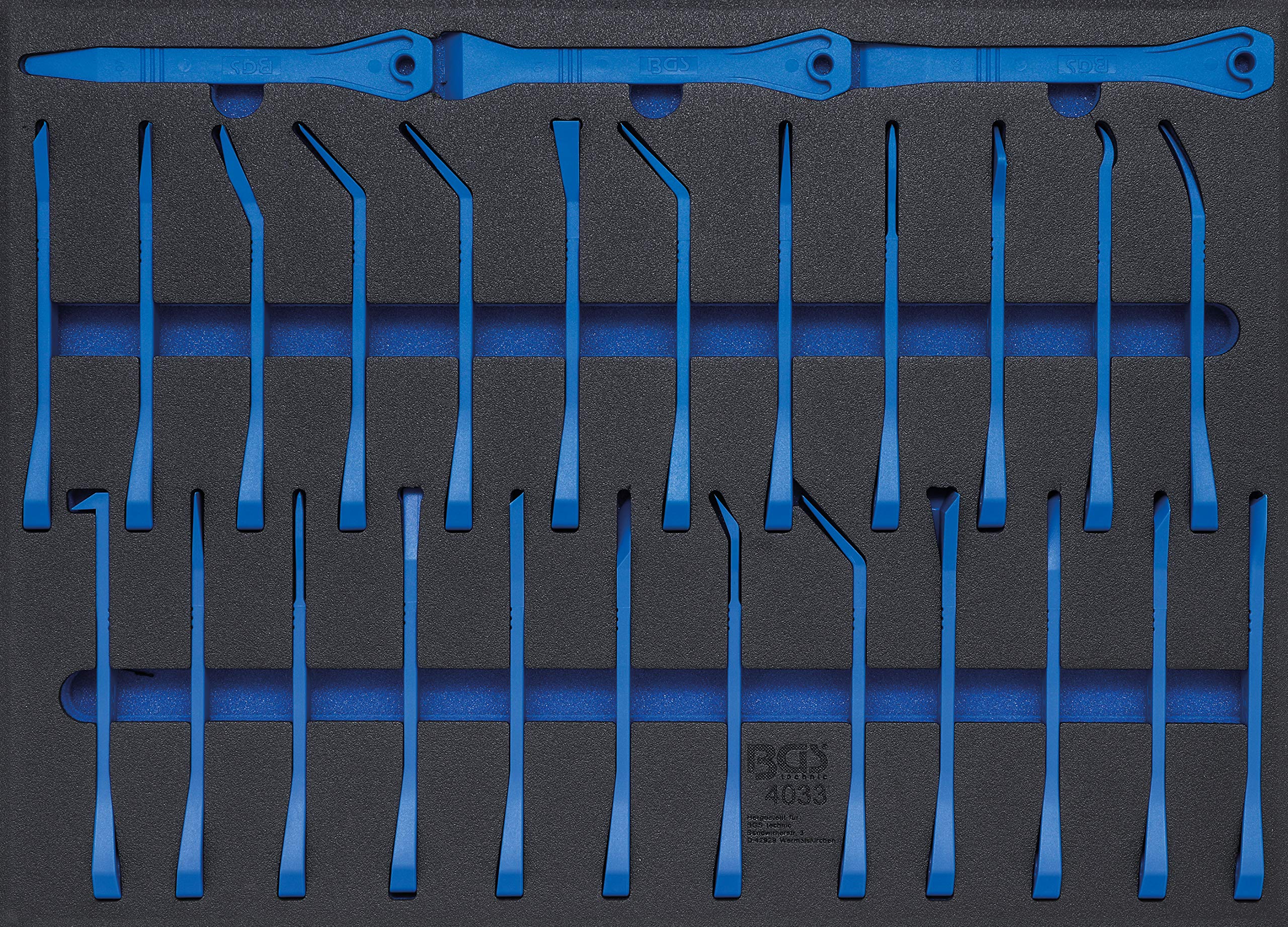 BGS 4033 | Tool Tray 3/3: Trim Wedges and Scraper Set | 27 pcs.