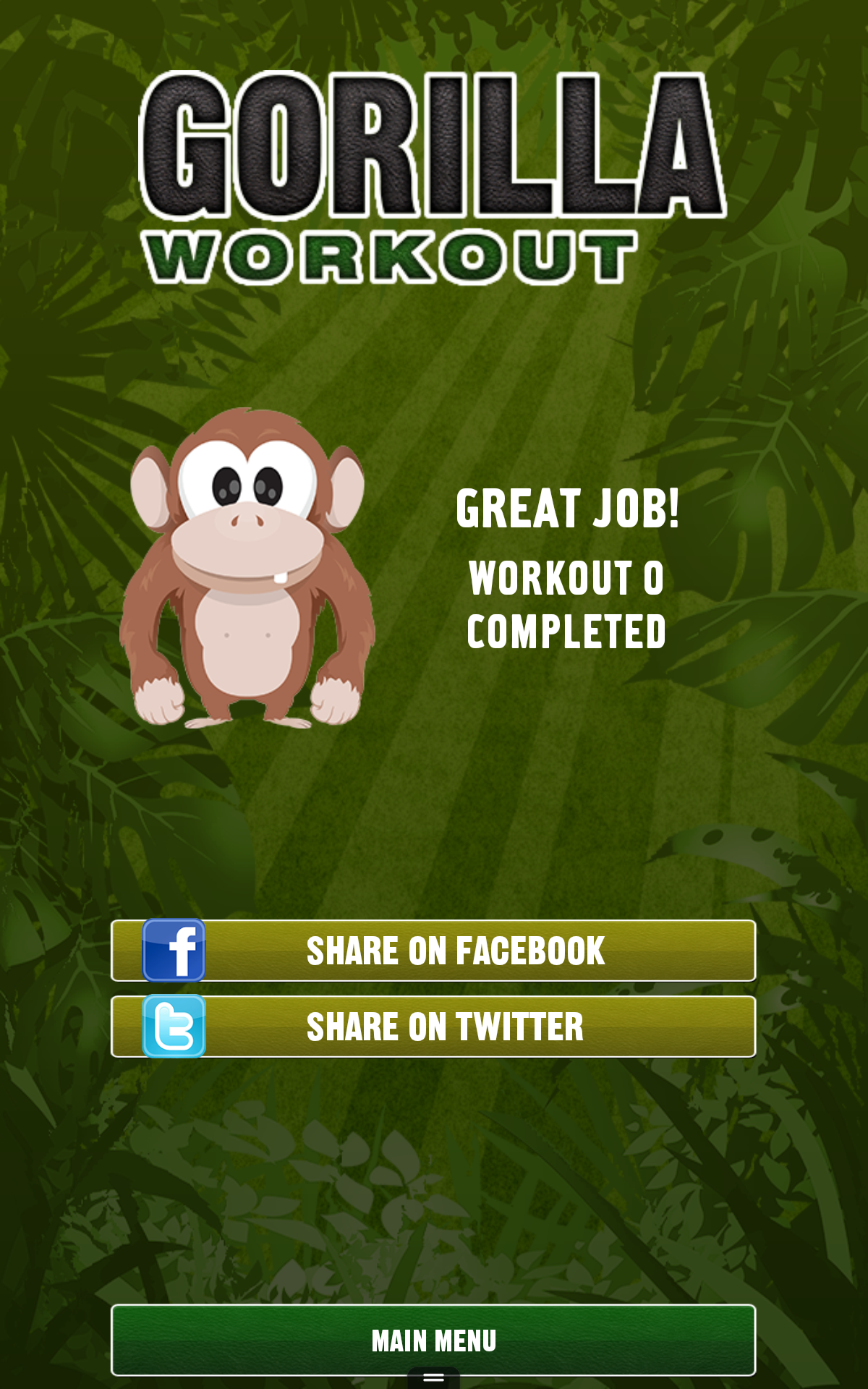 Gorilla Workout : Fitness Aerobic Strength and Exercise Trainer Program on a Budget