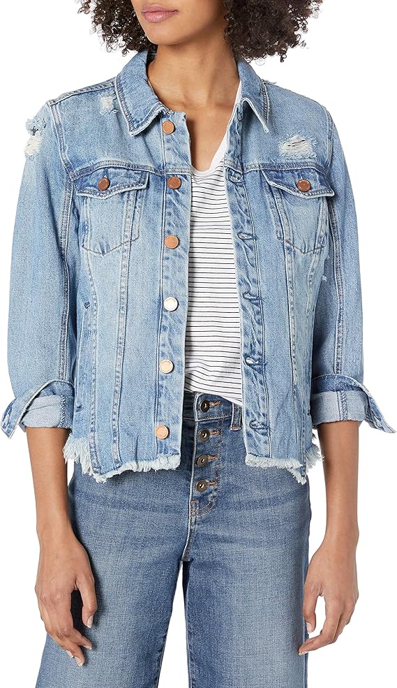 [BLANKNYC] womens73D-9792Denim Jacket Denim Jacket - Blue - X-Small: Buy Online at Best Price in 
