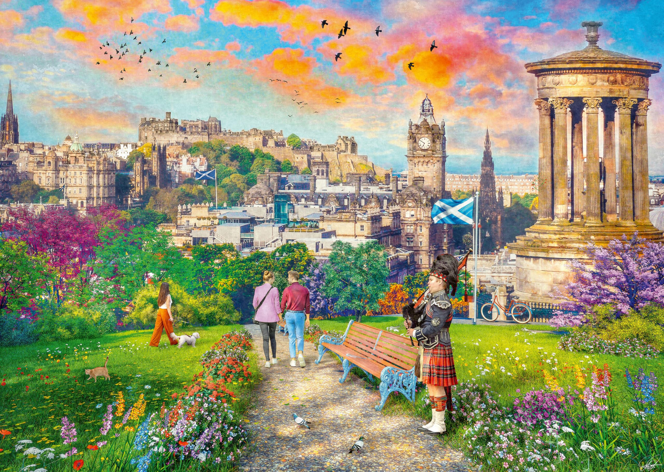 Ravensburger Edinburgh Romance 1000 Piece Jigsaw Puzzles for Adults and Kids Age 12 Years Up — image 1