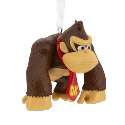 Hallmark Donkey Kong Hanging Ornament, Nintendo, Classic, Brown