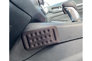 MAXBY Car Knee Cushion Pads, High-density Memory Foam, For Comfort and Pain Relief while Driving (Black, Set of 2)