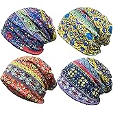 JarseHera Womens Slouchy Beanie Cotton Chemo Caps Cancer Headwear Hats Turban