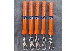 Blinky Lights Marine Lobster Crab Hoop Net Marker Buoy Float End Stick Orange, Pack of 5