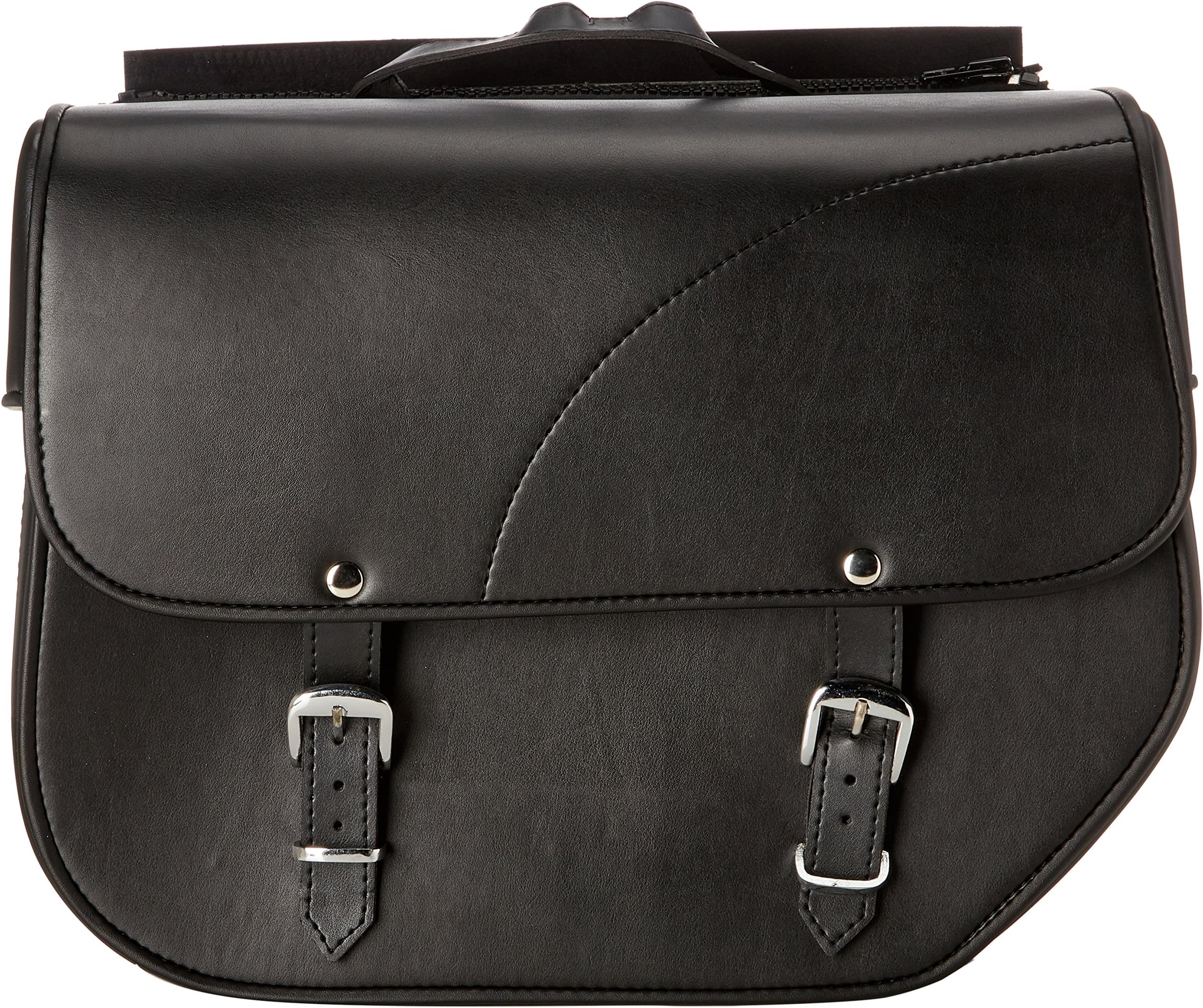 CustomaccesAP0010N Left Side Sant Louis Model Leather Saddlebag for Harley Davidson Sportster/Kawasaki Vulcan S