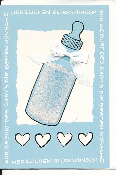 Nascita Del Bambino I Migliori Auguri Congratulazioni Biglietto Di Auguri Biglietto Con Busta Formato C6 Amazon It Cancelleria E Prodotti Per Ufficio