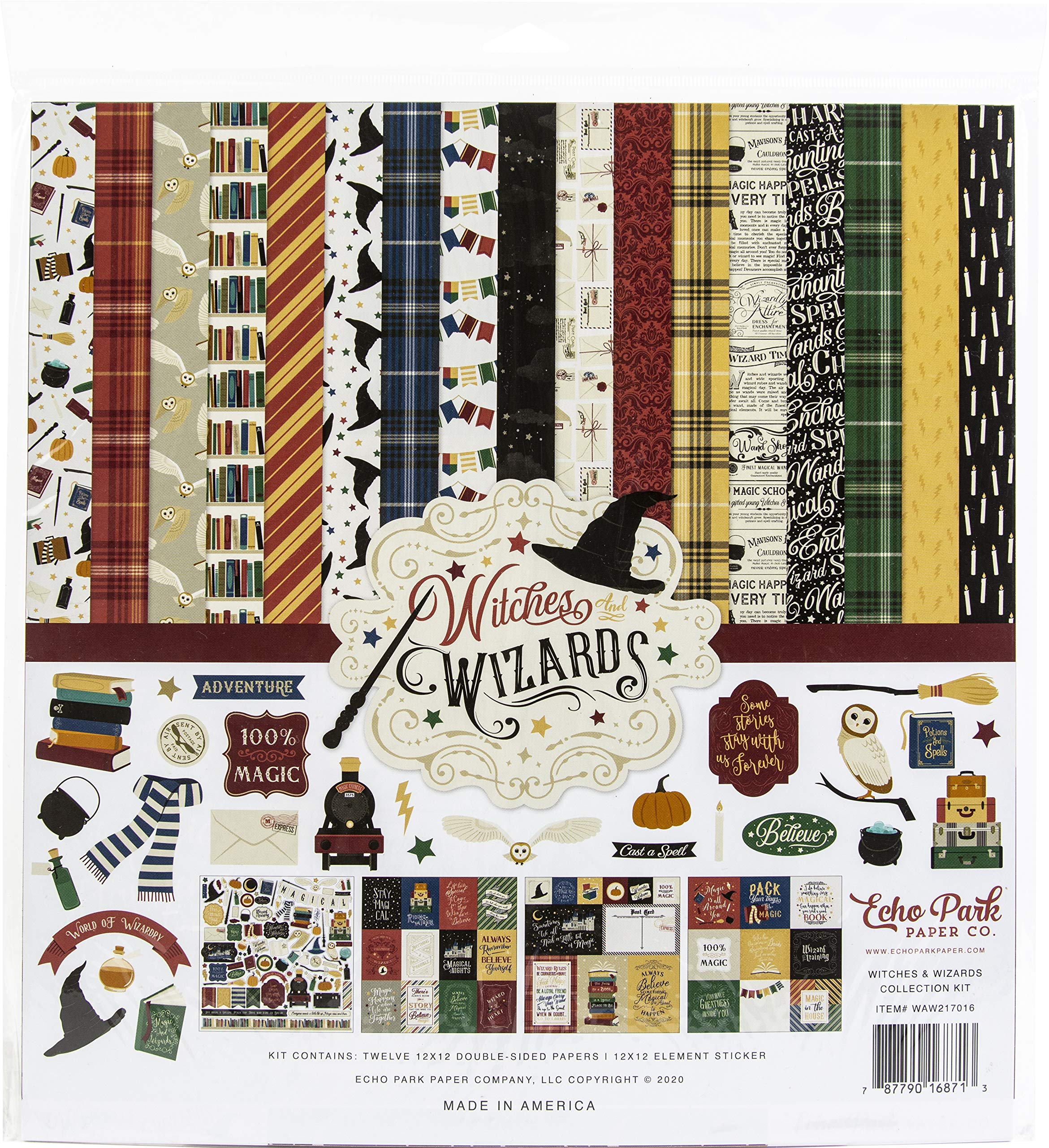 Echo Park Collection Kit 12"X12"-Witches & Wizards