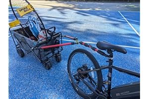 Bicycle Cargo Trailer Towing, Turns Utility Wagon Cart Into a Bike Trailer, Foldable Wagon Cart Collapsible Wagon Cart Towing