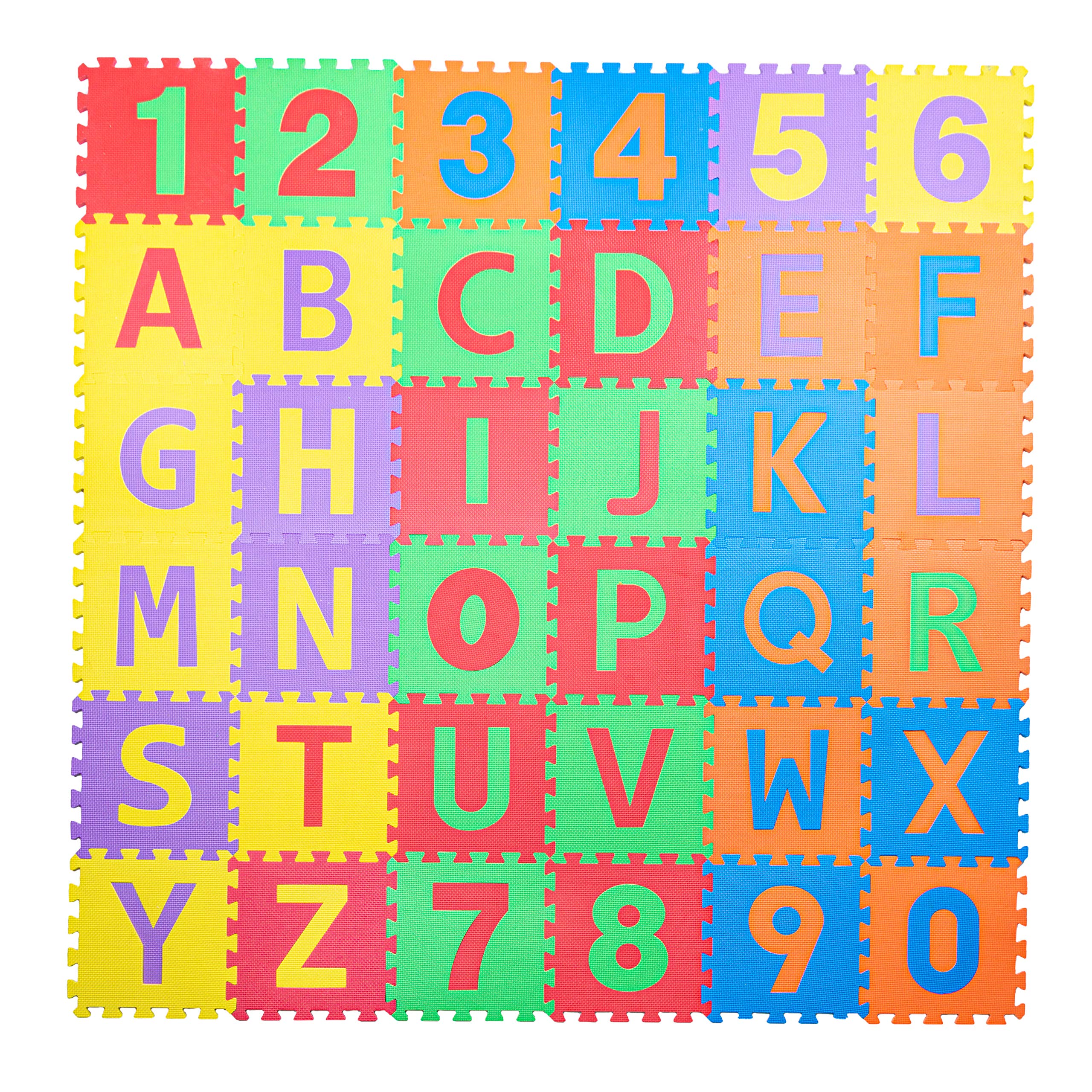 NonToxic ABC Foam Mat, 36 Tiles (12"x12") Buy Online in United Arab