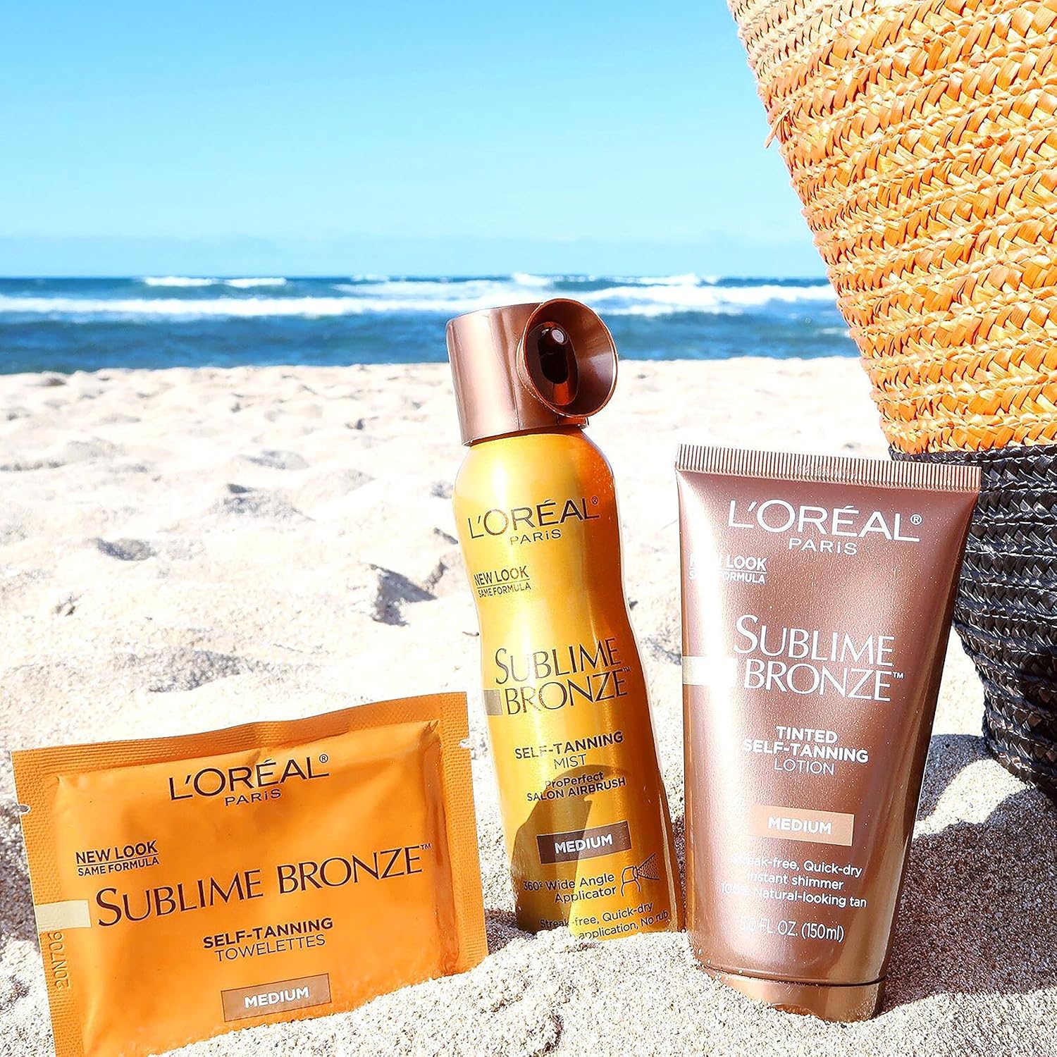 Sunless tanning lotion by L'Oreal Paris, Sublime Bronze Tinted Self-Tanning Lotion Medium Natural Tan 5 fl. oz.: Beauty