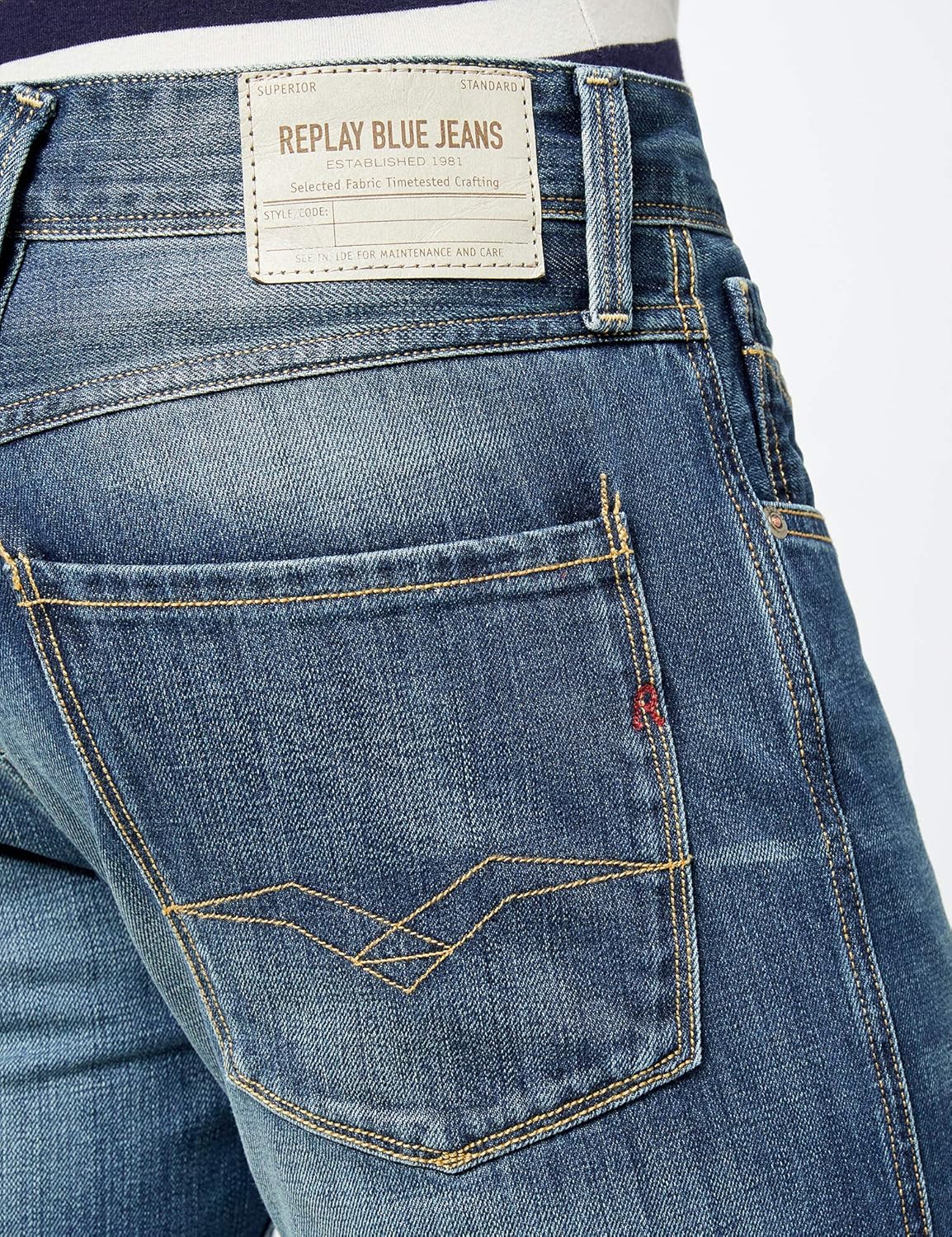 replay blue jeans superior standard