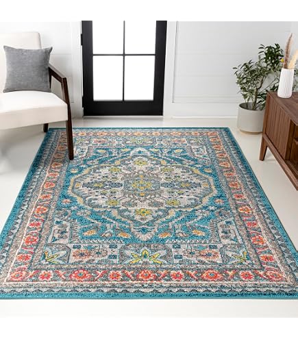 限定　オトバナ　エレメント　NEWERA 150cm〜160cm まとめ売り4点 Amazon.com: JONATHAN Y Vintage Boho Blue/Red Indoor Area Rug, 4x6