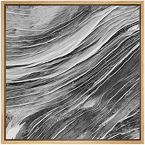 SIGNWIN Framed Canvas Wall Art Aged Drift Wood...