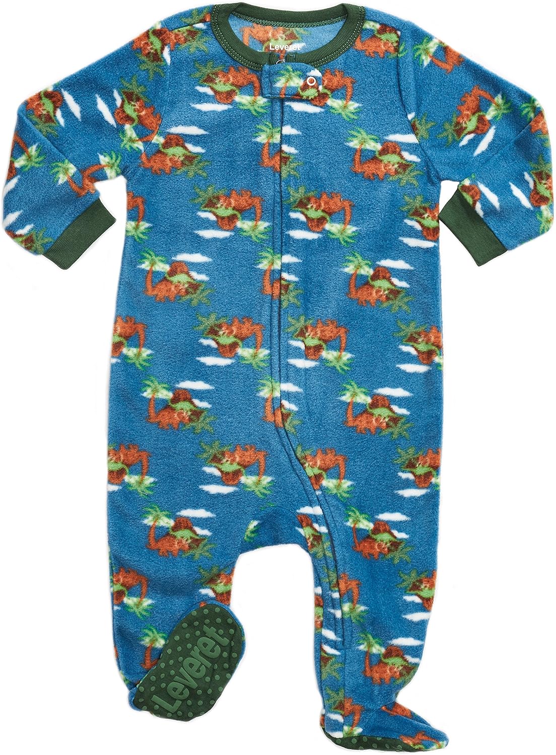 Leveret Fleece Baby Boys Footed Pajamas Sleeper Kids