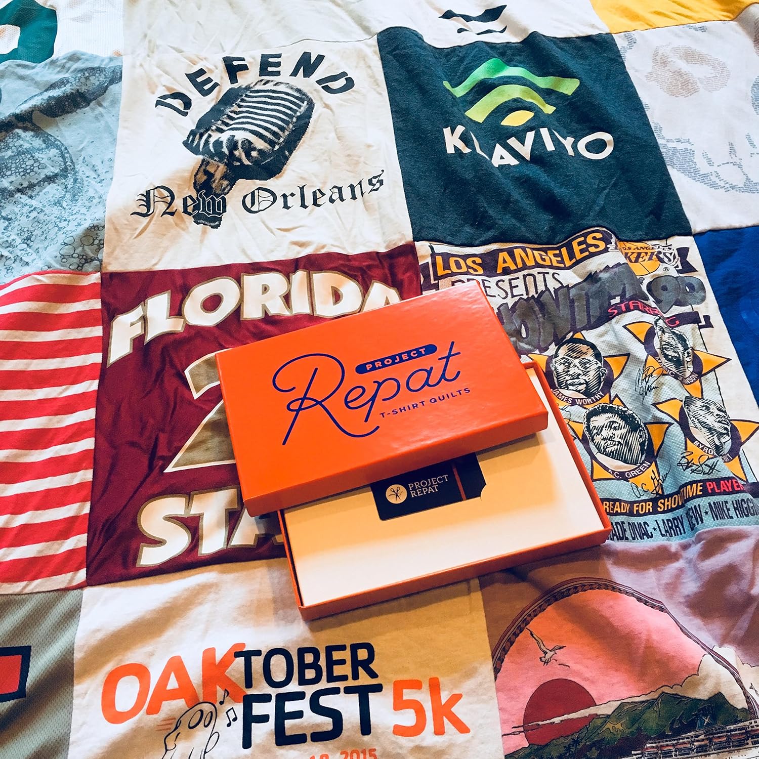 Project Repat custom T-shirt quilt