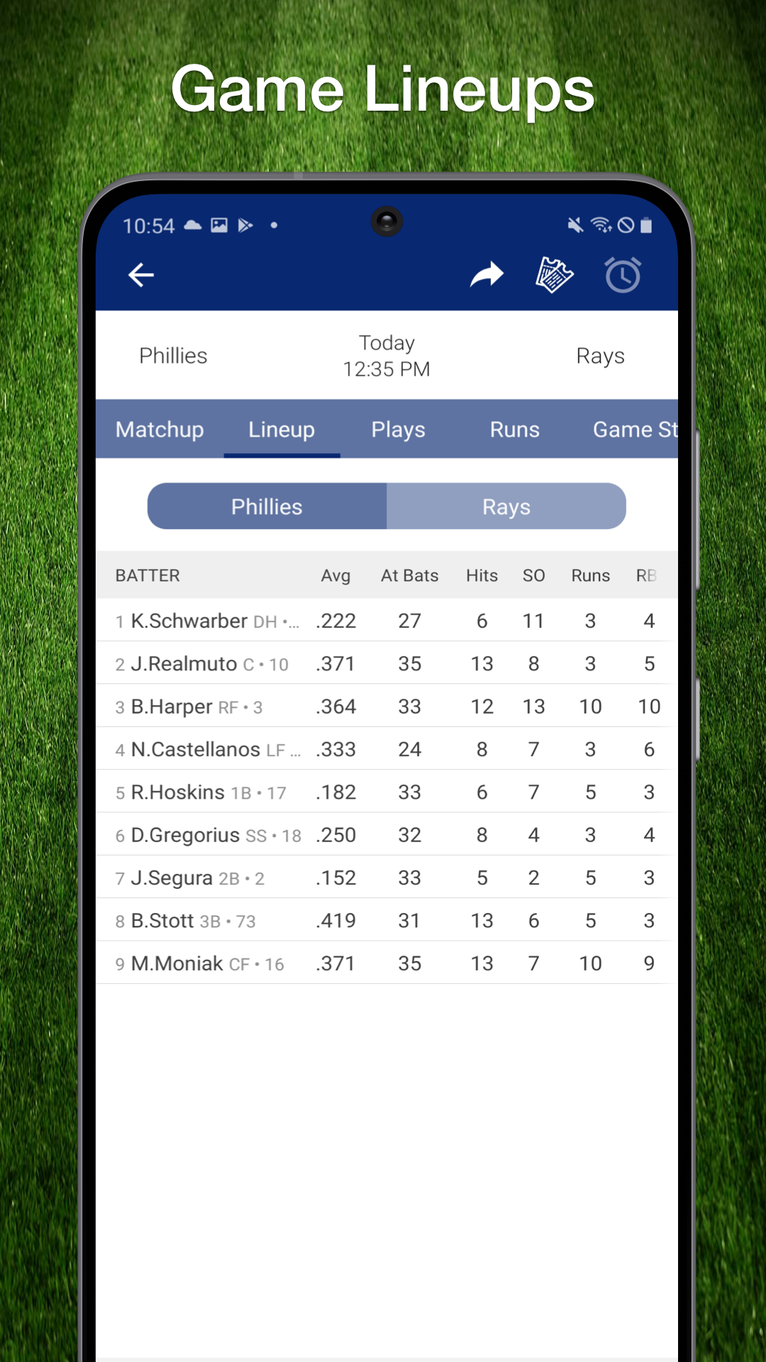 Scores App MLB Baseball Live Scores, Stats, &