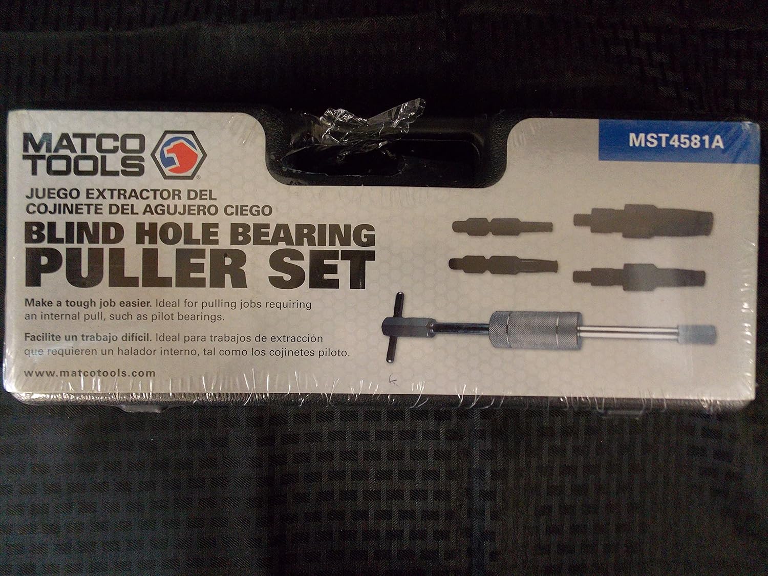 MATCO TOOLS Blind Hole Bearing Puller Set of 4 Collets & THandle