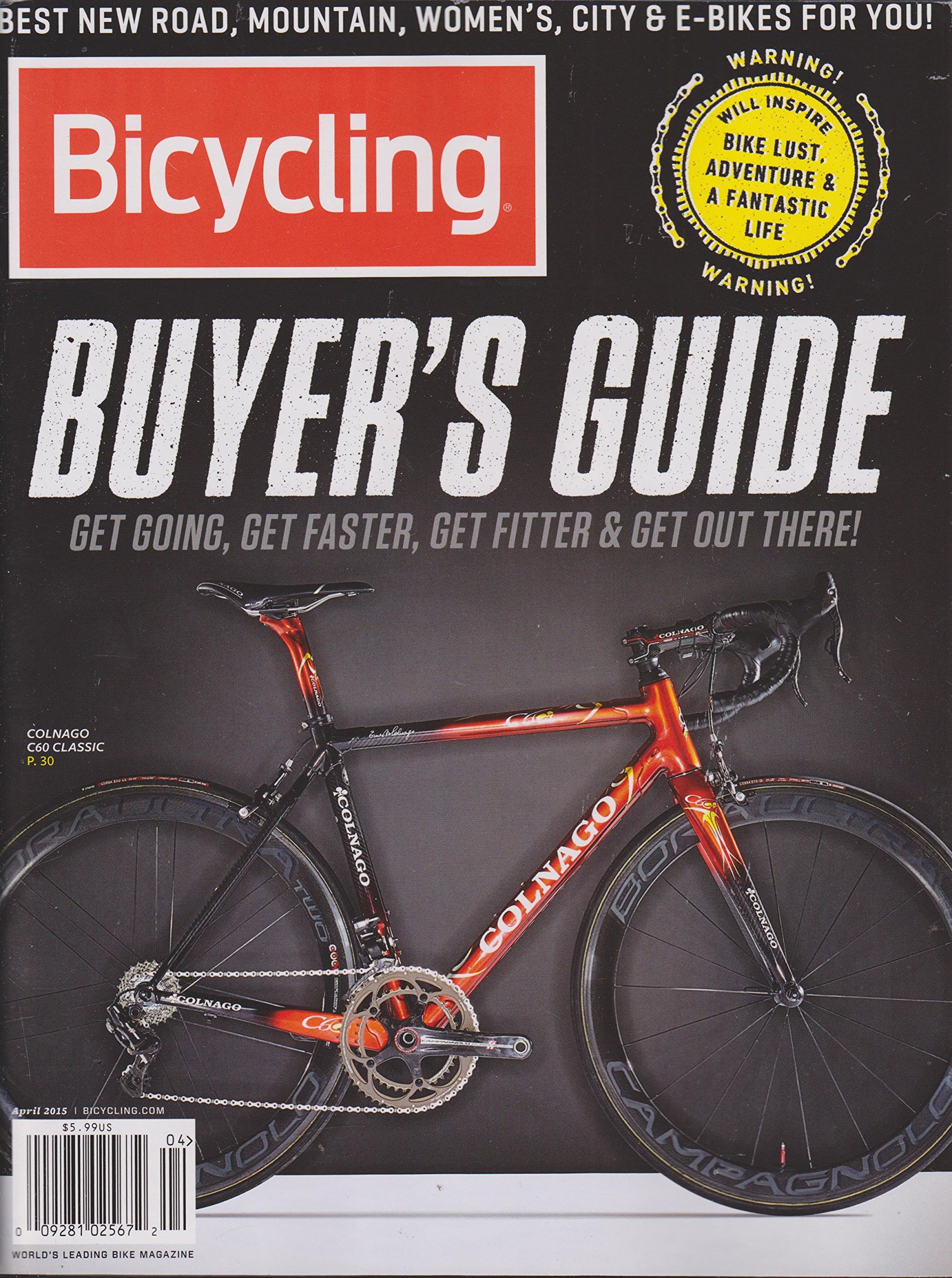 Bicycling Magazine April 2015 Colnago 
