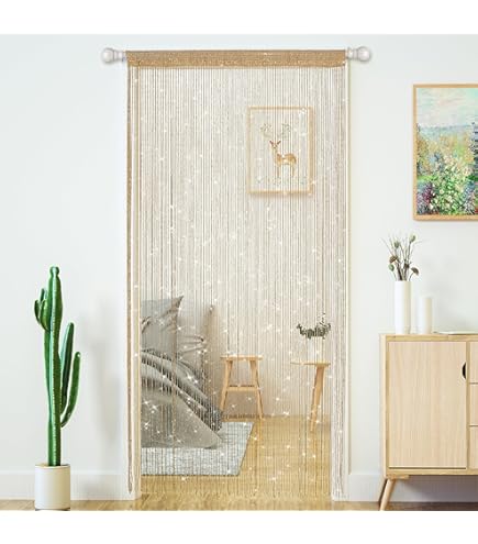 Círculo Patrón Tul Puerta Ventana Cortina Habitación Divisor Cortina
