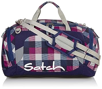 Satch Sporttasche Berry Carry - Lila 966 karo lila blau