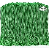 500PCS St Patricks Day Necklace, St Patricks Day Beads Necklace Accessory Set, Mardi Gras St Patricks Costumes Necklaces, Festive Accessories for Mardi Gras St. Patricks Parade Throws Decorations