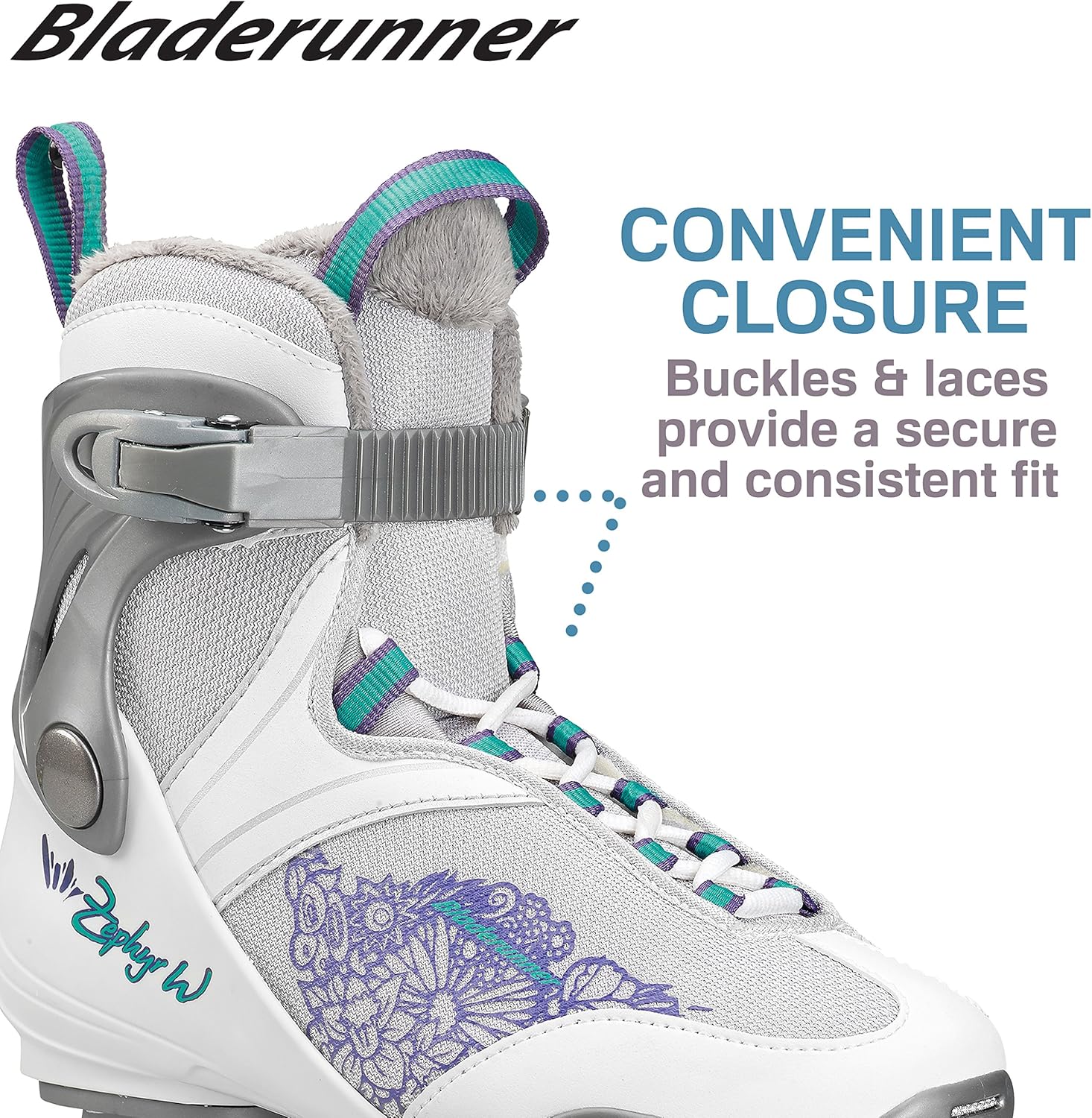 Bladerunner Ice by Rollerblade Zephyr Men's Adult Ice Skates, Black and Blue, Recreational, Ice Skates : Sports & Outdoors