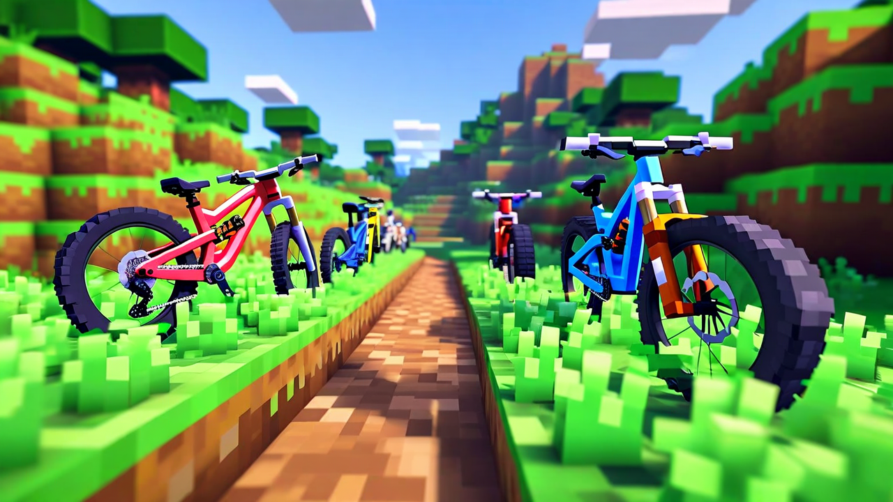 Bicycle Mod for Minecraft - Ride 6 Colors & Explore