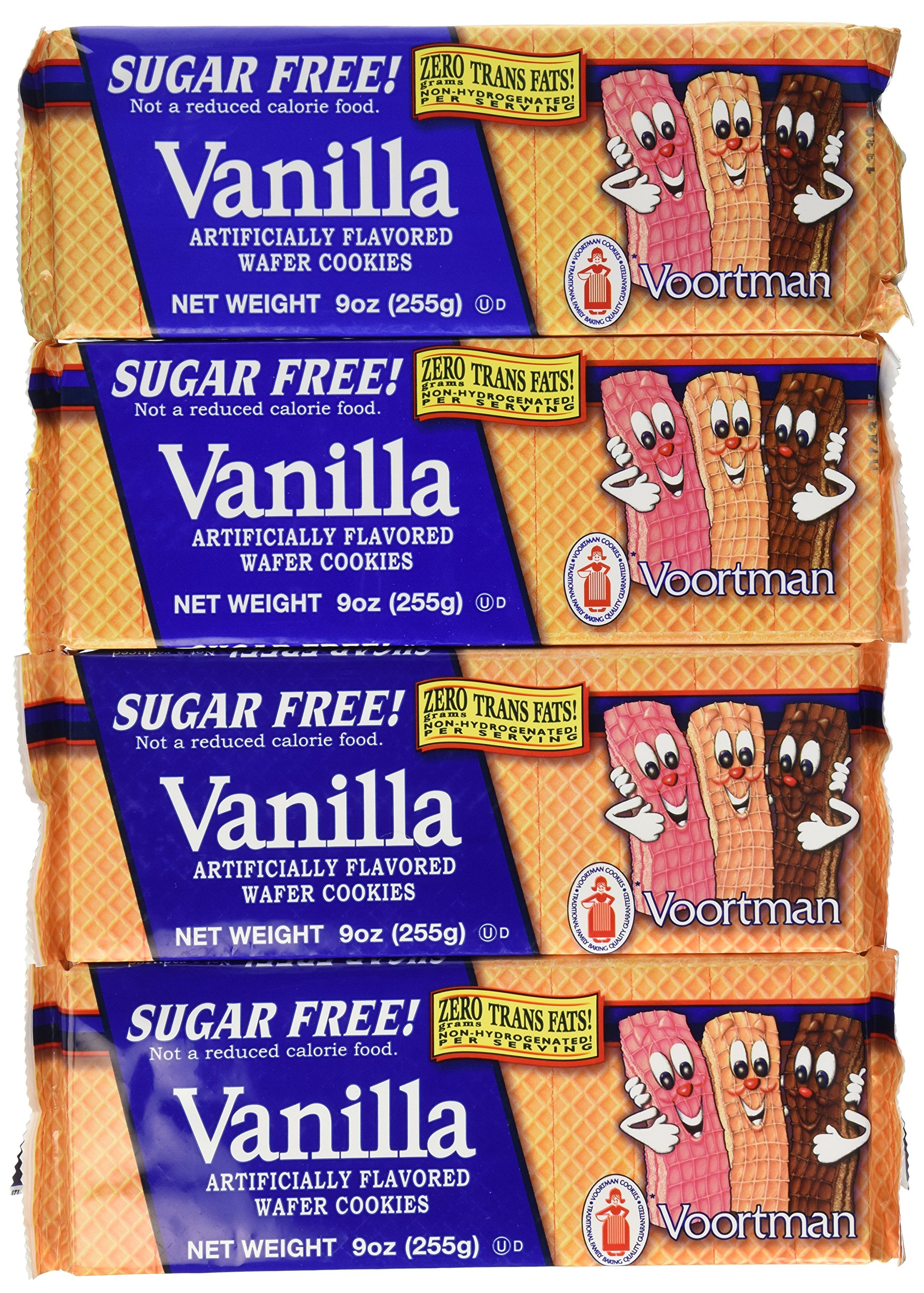 Voortman, Sugar Free, Peanut Butter Wafer Cookies, 7oz Bag