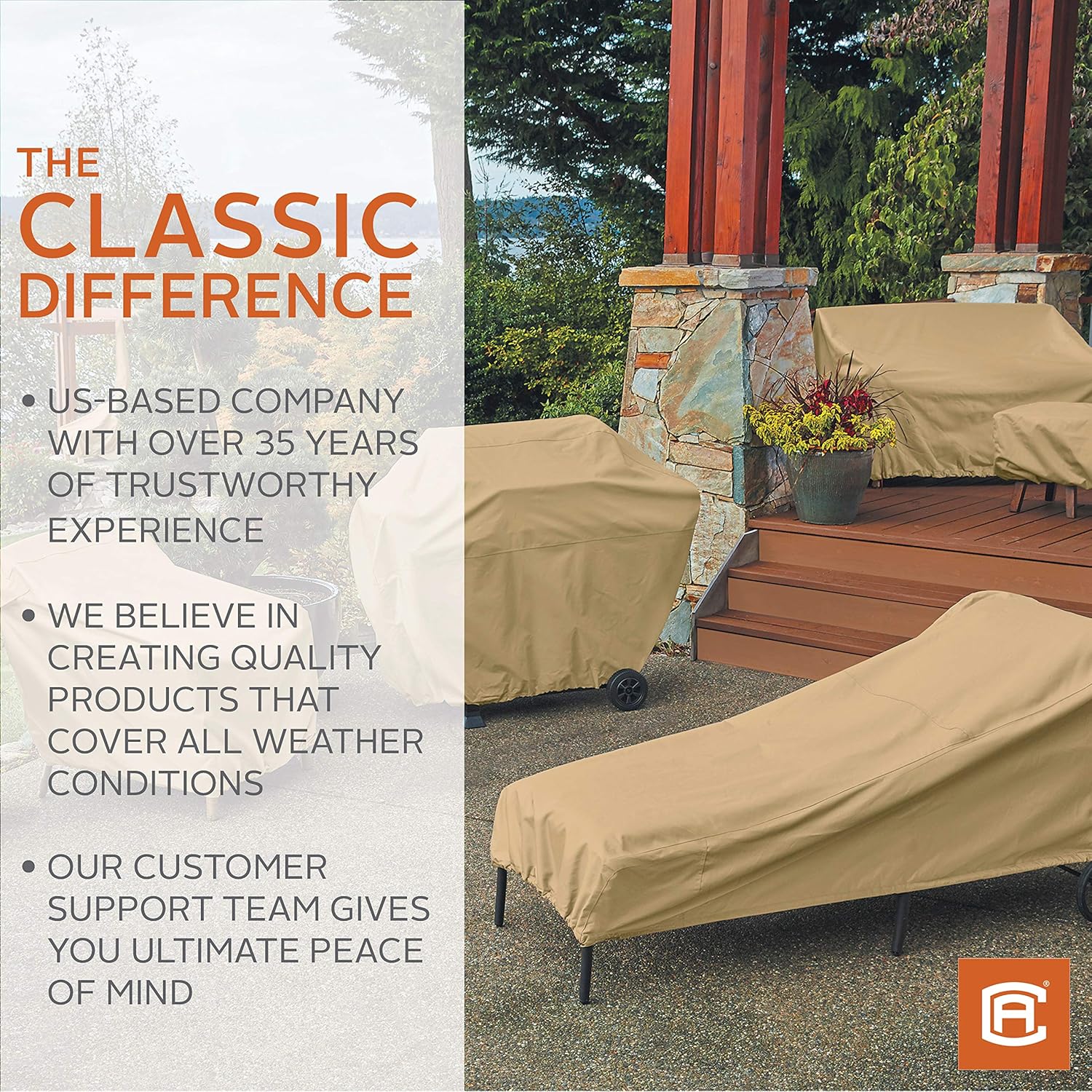 Classic Accessories Terrazzo Rectangular/Oval Patio Table Cover, Retail : Garden & Outdoor