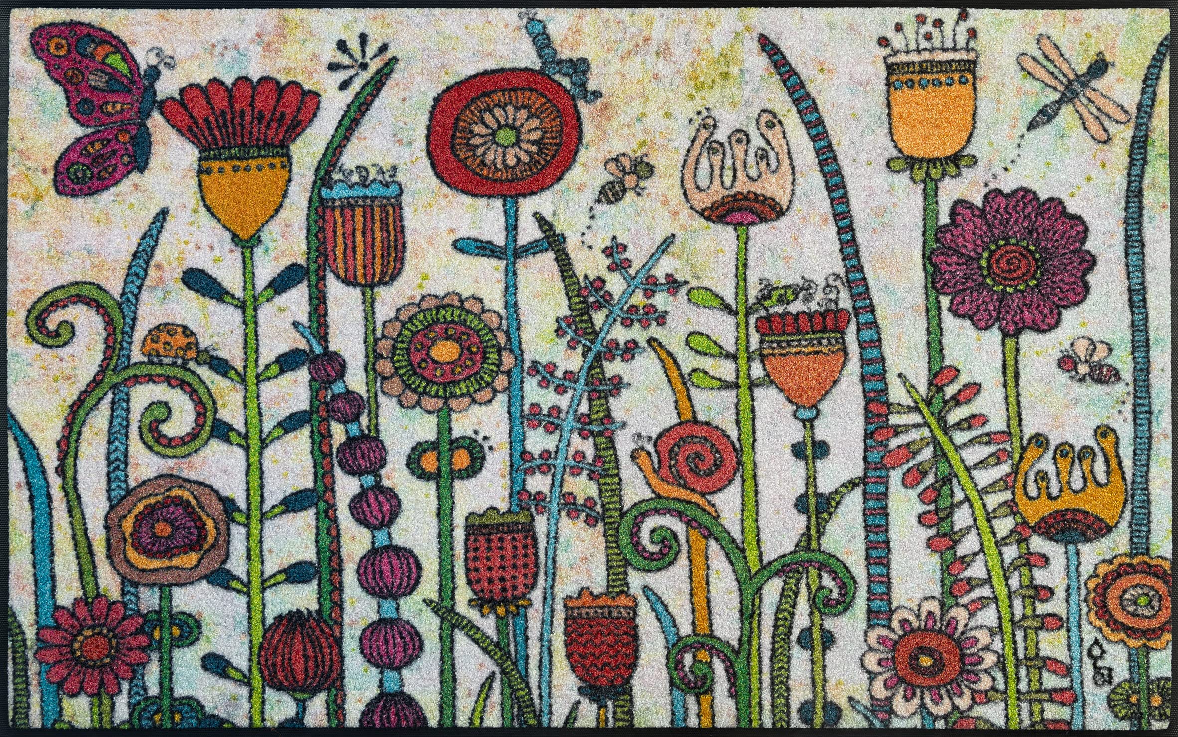 Wash+Dry Door Mat Sundentag 75 x 120 cm Colourful Indoor and Outdoor Washable โ image 1