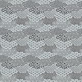 PBS Fabrics Moon Rabbit, Black, Organic Double