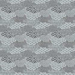 PBS Fabrics Moon Rabbit, Black, Organic Double