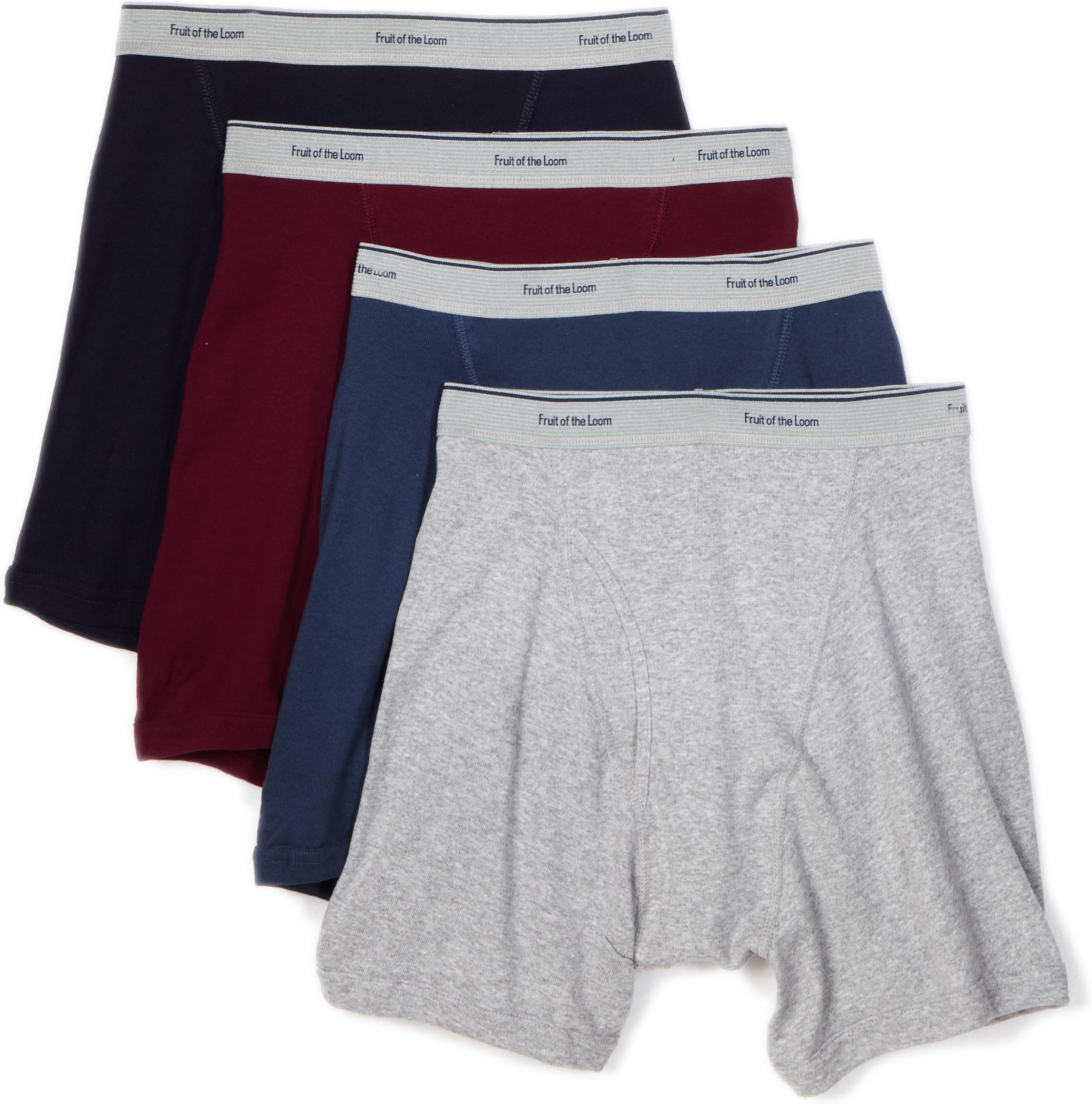 FRUIT OF THE LOOM Men's Extended Leg Boxer Brief (Pack of 4)