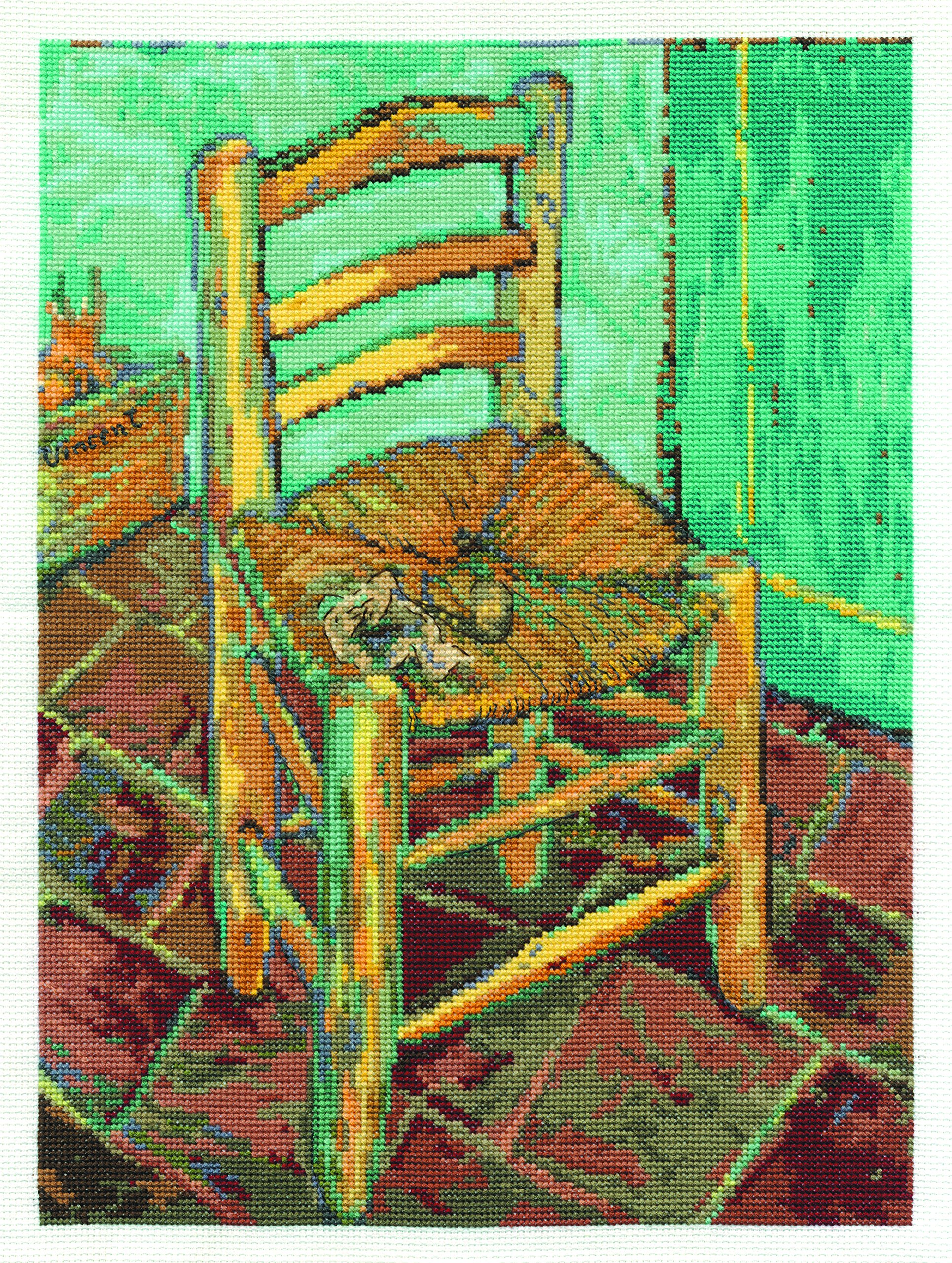 DMC "The National Gallery - Van Gough's Chair Cross Stitch Kit, Multi-Colour