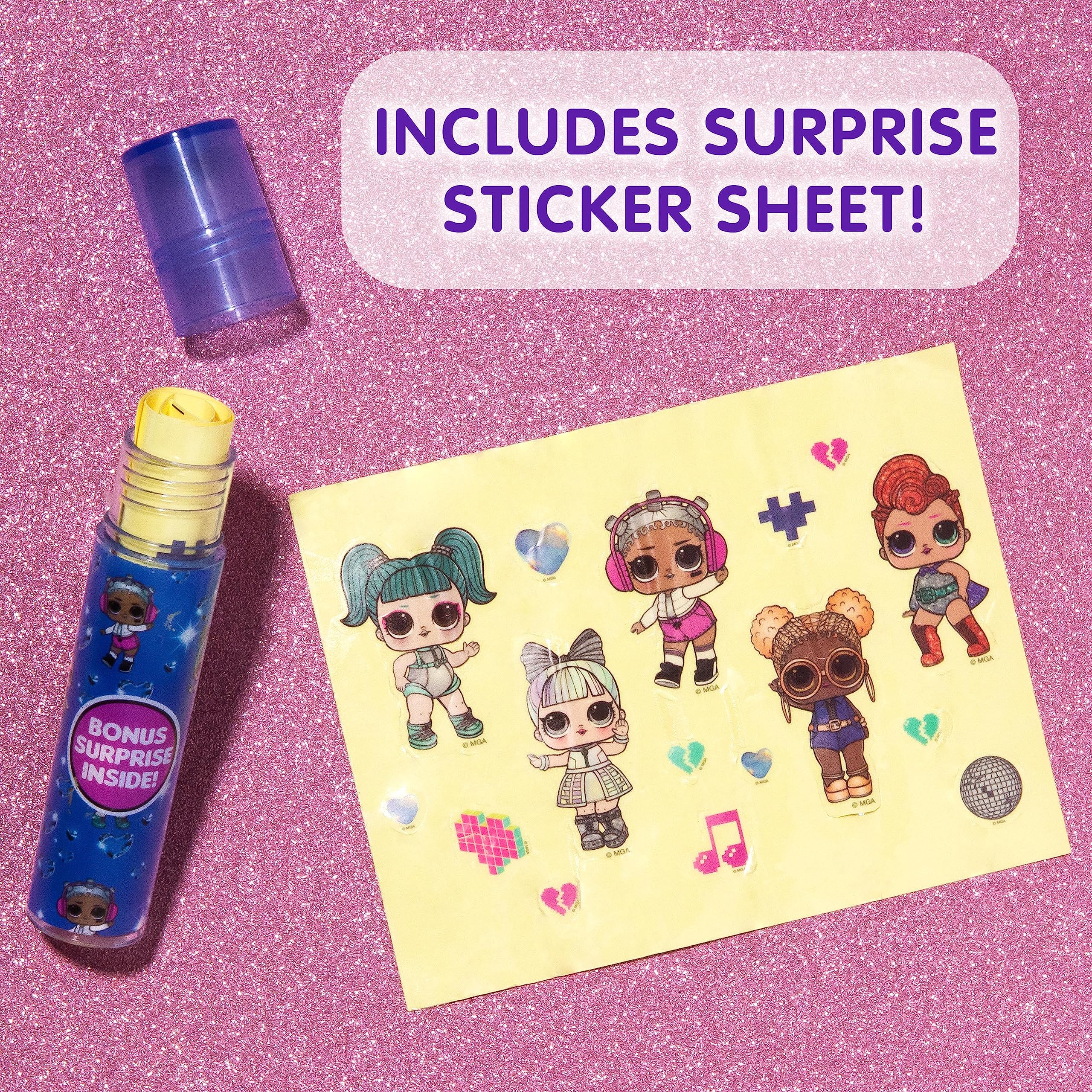 L.O.L. Surprise! Party Favors - 7PC Lip Gloss Canister with Bonus Stickers Party favor