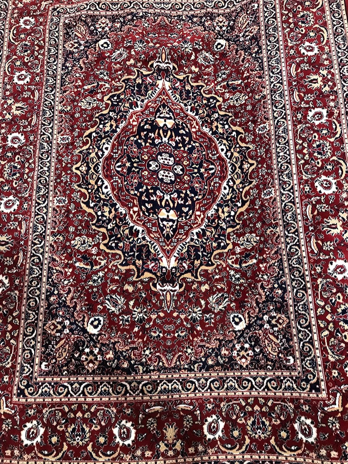 Buy Kashmir Art Hand Knotted Silk Kashmiri Carpet 5 X 7 Feet Online At Low Prices In India Amazon In