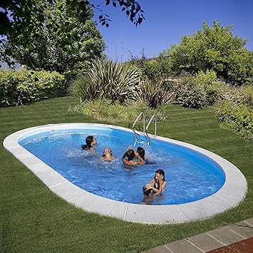 Gre Kpeov6059 Piscine Enterrée Acier Ovale Madagascar Amazonfr Jardin