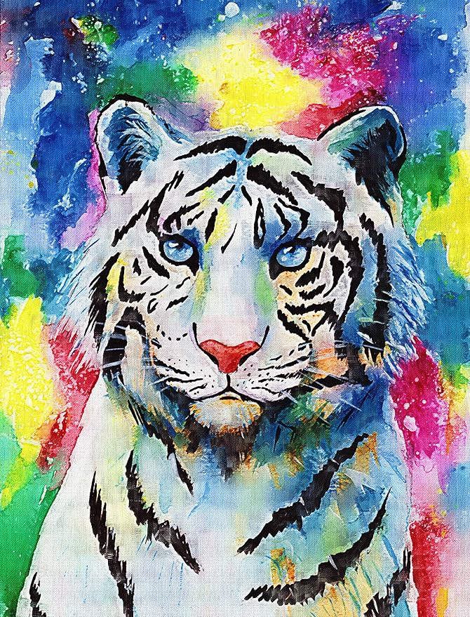 TINMI ARTS 5D DIY Diamond Painting Full Drill Wildlife Animal Kits for