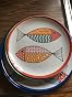 Gofunfun 4-Pack Melamine Salad Plates - Shatterproof, BPA-Free, Dishwasher Safe With Marine Life Design