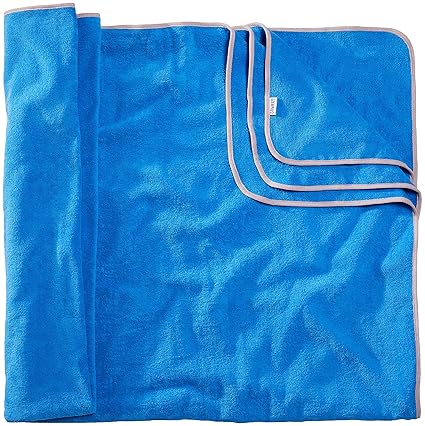 Sowel Serviette Plage Xxl Serviette De Bain Grande Taille Pour Les Couples Ou Famille 100 Coton 160x200 Cm Bleu Gris