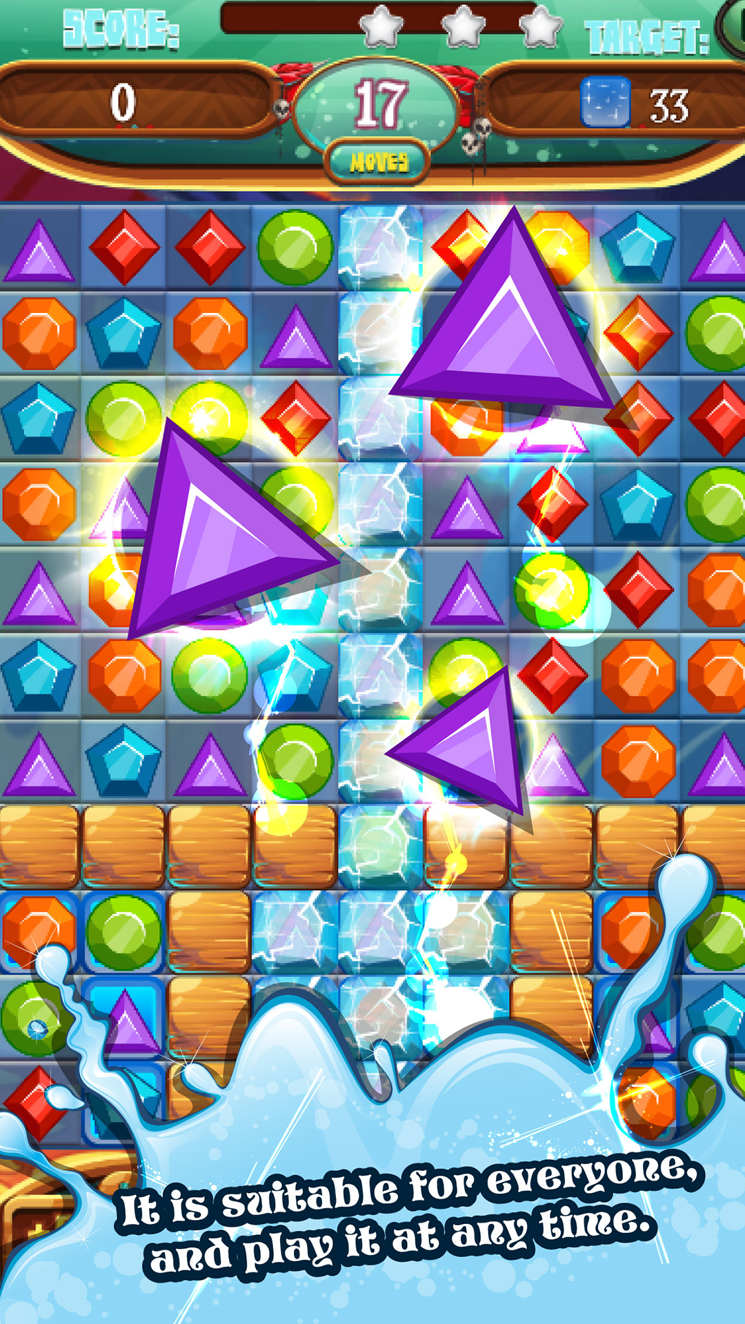 Gems Mine Free Addictive Match 3 Puzzle Games For Kids And Girls