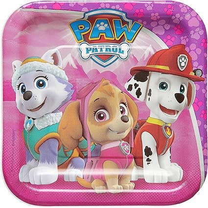 paw patrol plates